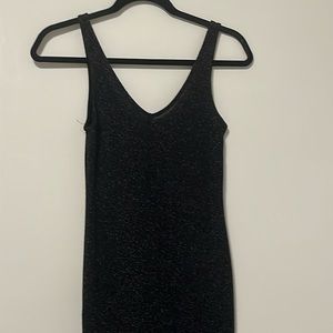 Metallic Sleeve Dress